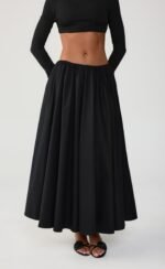 Herlow Maxi Skirt (Black) - Image 5