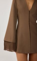 Rae Mini Dress (Mocha) - Image 5