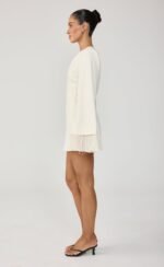 Rae Mini Dress (Cream) - Image 7