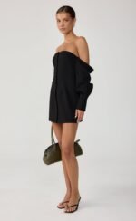Raelynn Mini Dress (Black) - Image 7