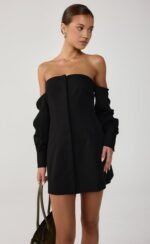 Raelynn Mini Dress (Black) - Image 2