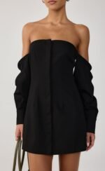 Raelynn Mini Dress (Black) - Image 5
