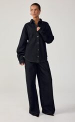 Saloon Denim Shirt (Navy Blue Denim) - Image 3