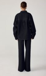 Saloon Denim Shirt (Navy Blue Denim) - Image 5