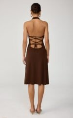 Sela Midi Dress (Chocolate) - Image 5