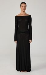 Soleil Maxi Dress (Black) - Image 3