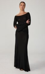 Soleil Maxi Dress (Black) - Image 7