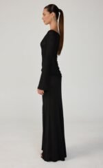 Soleil Maxi Dress (Black) - Image 5