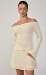 Soleil Mini Dress (Buttermilk) - Image 6