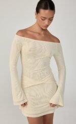 Soleil Mini Dress (Buttermilk) - Image 2