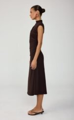 Stolen Midi Dress (Chocolate) - Image 4