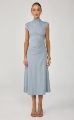 Stolen Midi Dress (Muted Blue) - Image 2