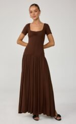Suri Maxi Dress (Chocolate) - Image 6