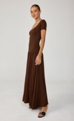 Suri Maxi Dress (Chocolate) - Image 5