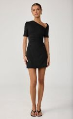 Vilma Mini Dress (Black) - Image 2