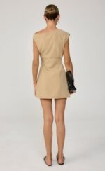 Zelara Mini Dress (Warm Honey) - Image 4