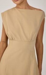 Zelara Mini Dress (Warm Honey) - Image 6